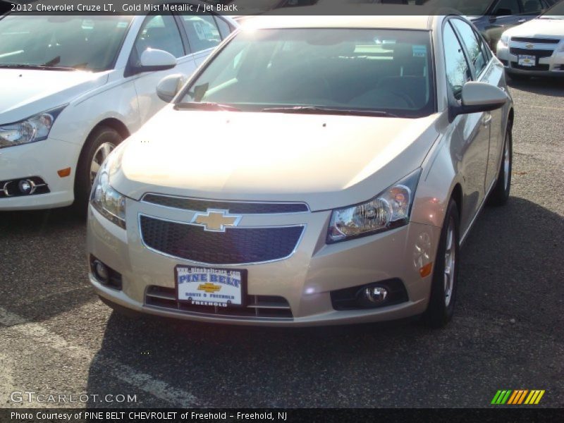 Gold Mist Metallic / Jet Black 2012 Chevrolet Cruze LT
