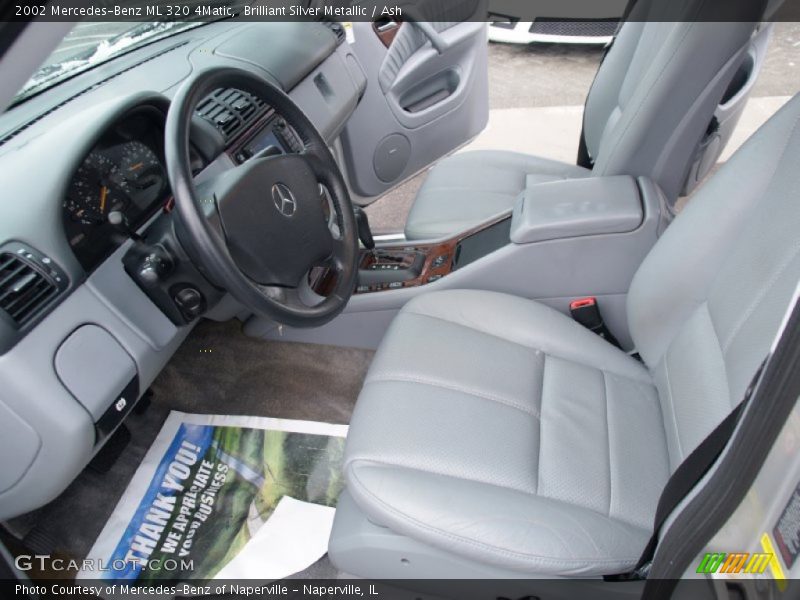 Brilliant Silver Metallic / Ash 2002 Mercedes-Benz ML 320 4Matic