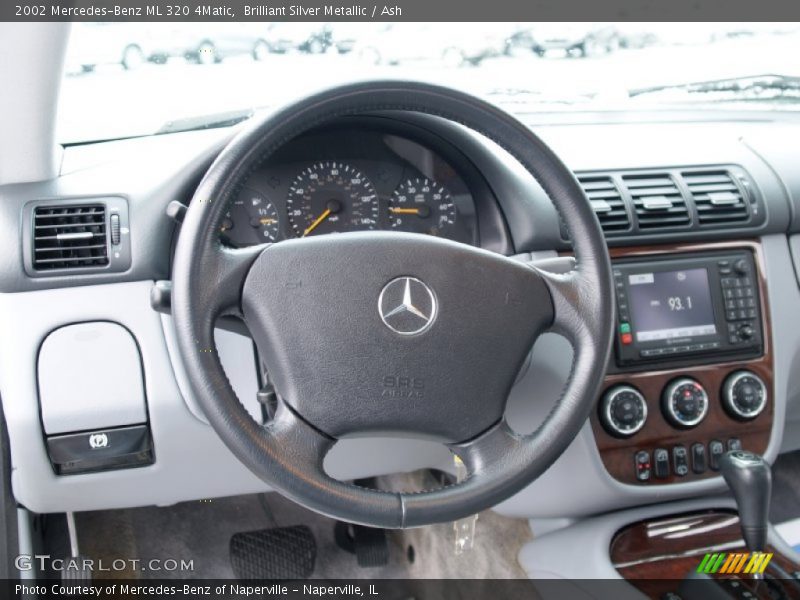Brilliant Silver Metallic / Ash 2002 Mercedes-Benz ML 320 4Matic