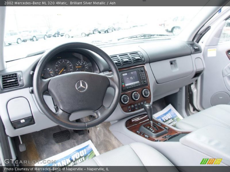 Brilliant Silver Metallic / Ash 2002 Mercedes-Benz ML 320 4Matic