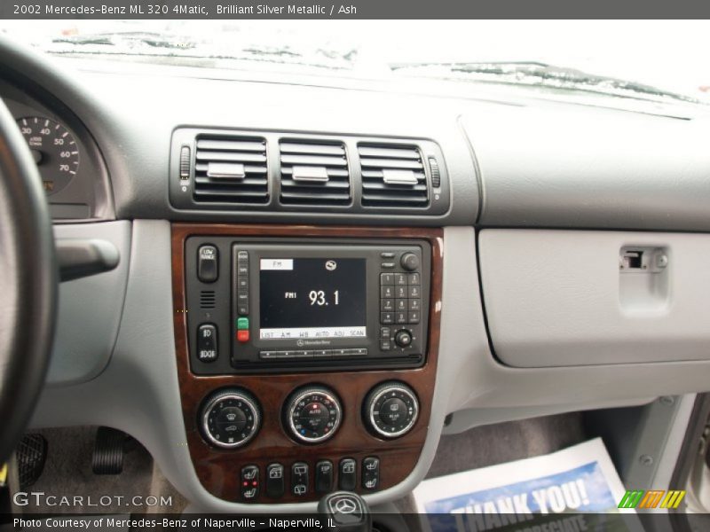 Brilliant Silver Metallic / Ash 2002 Mercedes-Benz ML 320 4Matic
