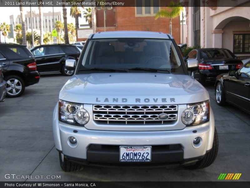 Zermatt Silver Metallic / Ebony/Ebony 2011 Land Rover LR4 HSE