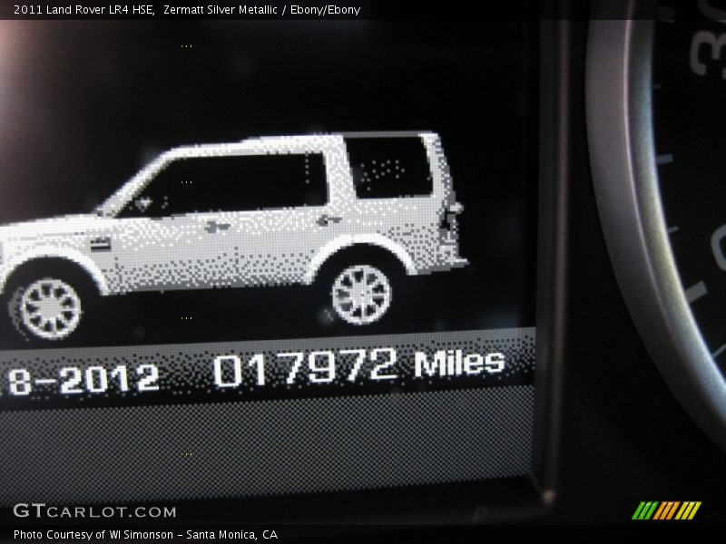 Zermatt Silver Metallic / Ebony/Ebony 2011 Land Rover LR4 HSE