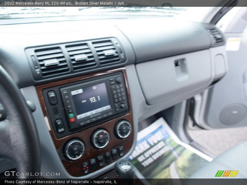 Brilliant Silver Metallic / Ash 2002 Mercedes-Benz ML 320 4Matic