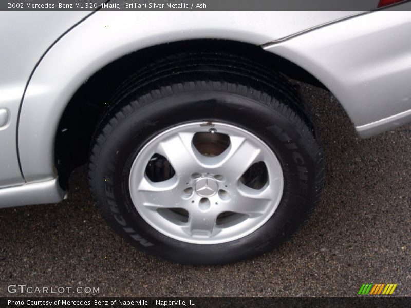 Brilliant Silver Metallic / Ash 2002 Mercedes-Benz ML 320 4Matic