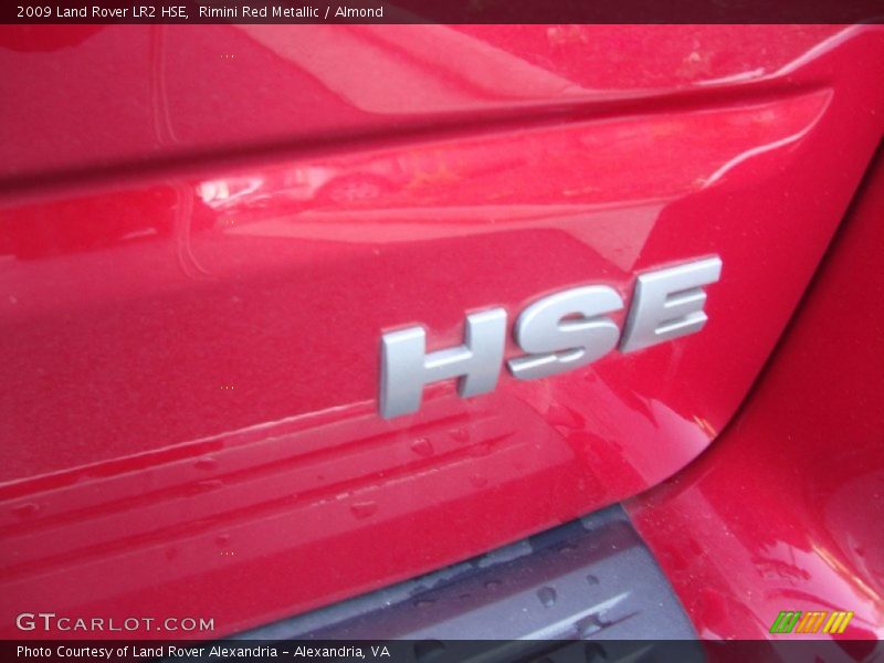 Rimini Red Metallic / Almond 2009 Land Rover LR2 HSE
