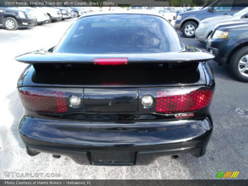 Black / Ebony 2000 Pontiac Firebird Trans Am WS-6 Coupe