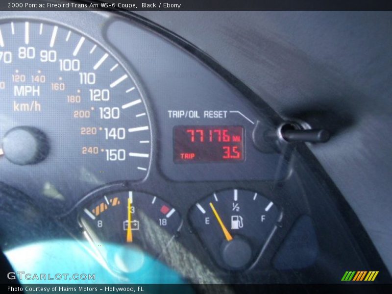 Black / Ebony 2000 Pontiac Firebird Trans Am WS-6 Coupe