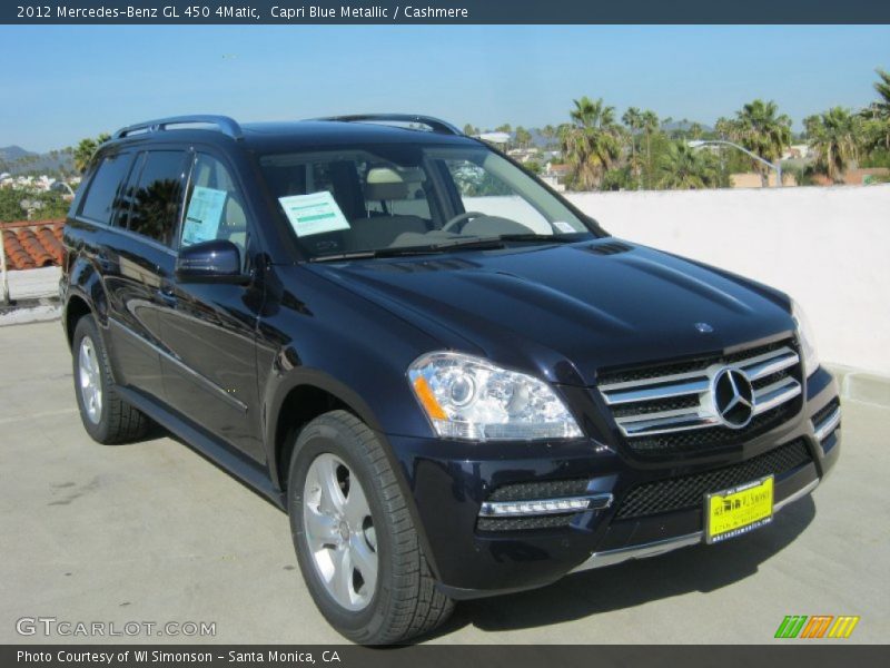 Capri Blue Metallic / Cashmere 2012 Mercedes-Benz GL 450 4Matic
