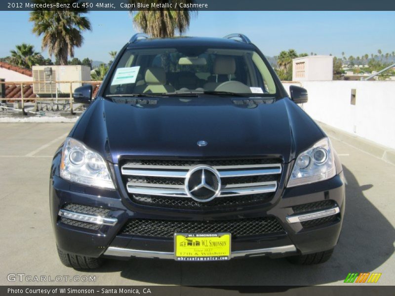Capri Blue Metallic / Cashmere 2012 Mercedes-Benz GL 450 4Matic