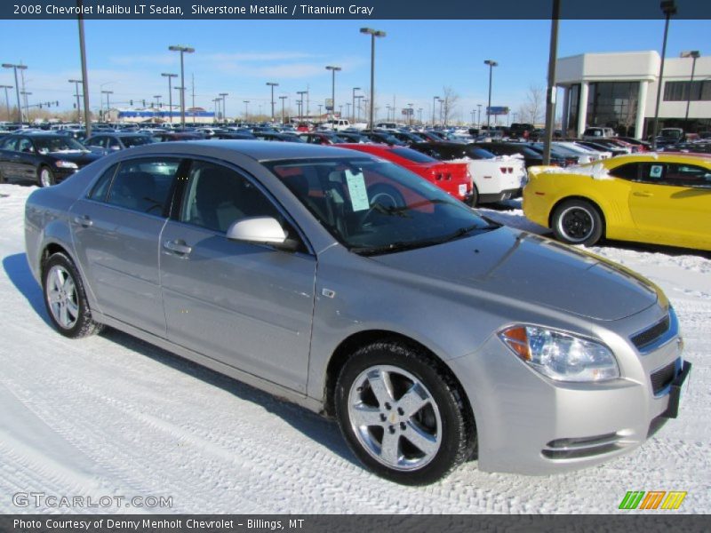Silverstone Metallic / Titanium Gray 2008 Chevrolet Malibu LT Sedan