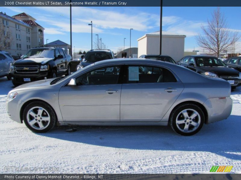 Silverstone Metallic / Titanium Gray 2008 Chevrolet Malibu LT Sedan