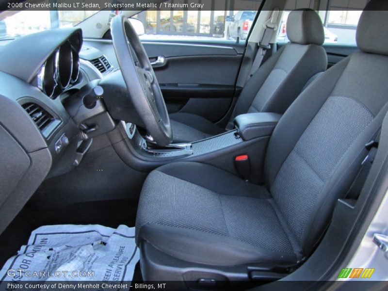 Silverstone Metallic / Titanium Gray 2008 Chevrolet Malibu LT Sedan