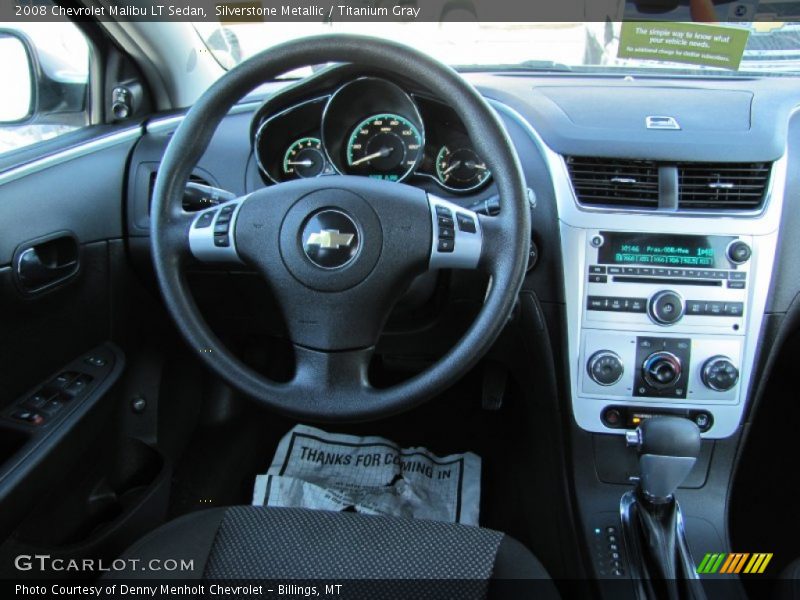 Silverstone Metallic / Titanium Gray 2008 Chevrolet Malibu LT Sedan