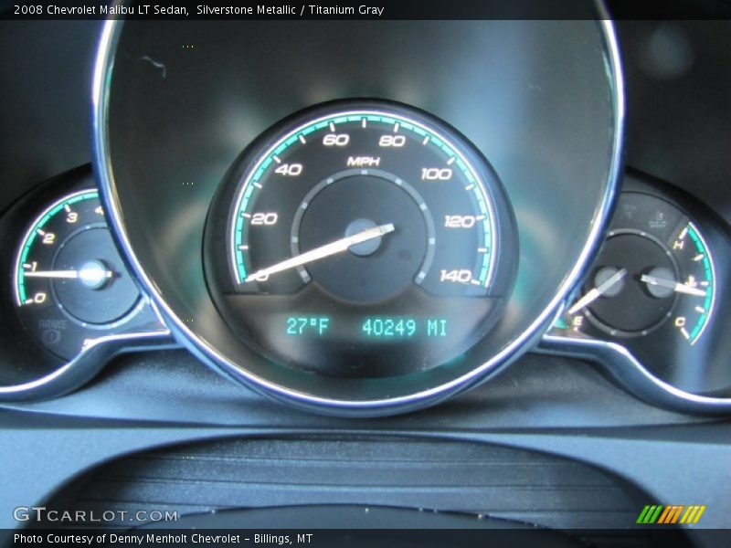 Silverstone Metallic / Titanium Gray 2008 Chevrolet Malibu LT Sedan