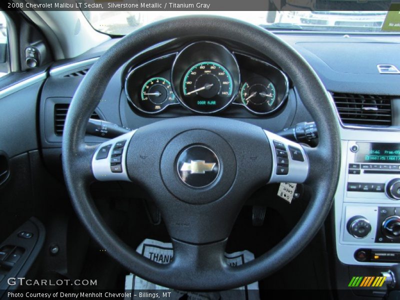 Silverstone Metallic / Titanium Gray 2008 Chevrolet Malibu LT Sedan