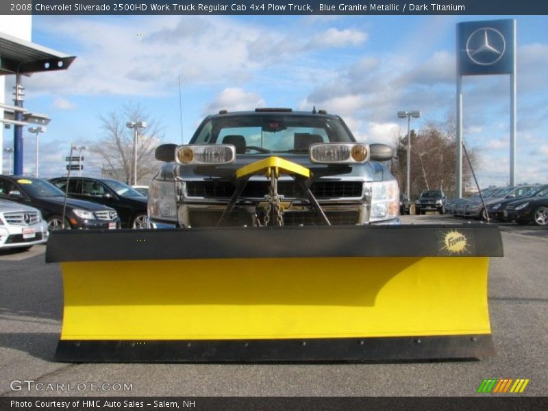 Blue Granite Metallic / Dark Titanium 2008 Chevrolet Silverado 2500HD Work Truck Regular Cab 4x4 Plow Truck