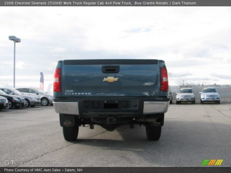 Blue Granite Metallic / Dark Titanium 2008 Chevrolet Silverado 2500HD Work Truck Regular Cab 4x4 Plow Truck