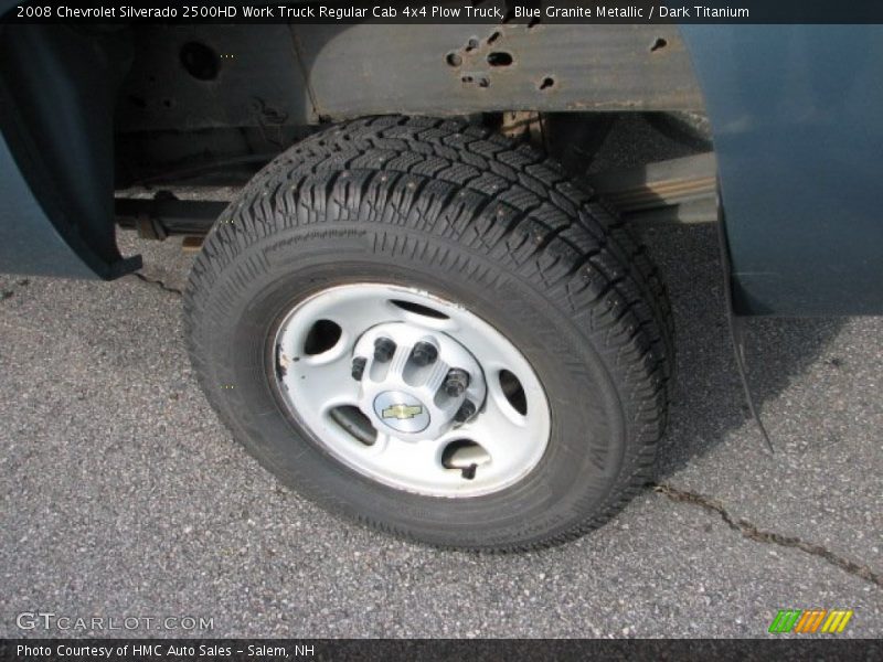 Blue Granite Metallic / Dark Titanium 2008 Chevrolet Silverado 2500HD Work Truck Regular Cab 4x4 Plow Truck