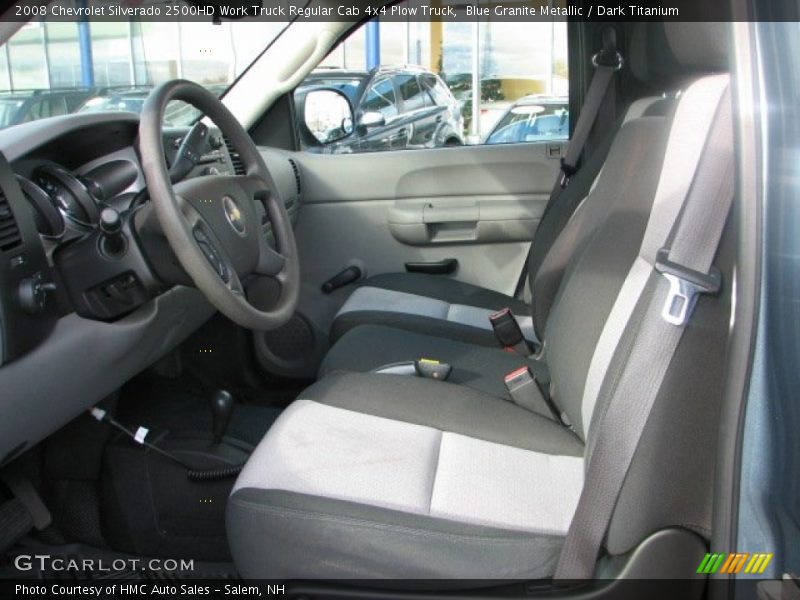 Blue Granite Metallic / Dark Titanium 2008 Chevrolet Silverado 2500HD Work Truck Regular Cab 4x4 Plow Truck