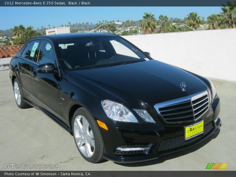 Black / Black 2012 Mercedes-Benz E 350 Sedan