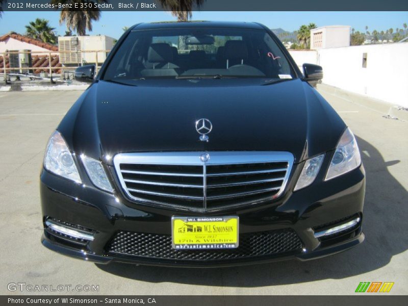 Black / Black 2012 Mercedes-Benz E 350 Sedan