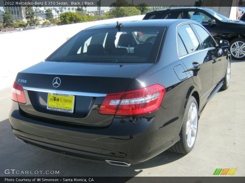 Black / Black 2012 Mercedes-Benz E 350 Sedan