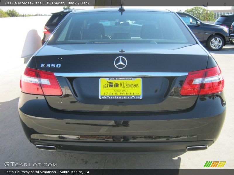 Black / Black 2012 Mercedes-Benz E 350 Sedan