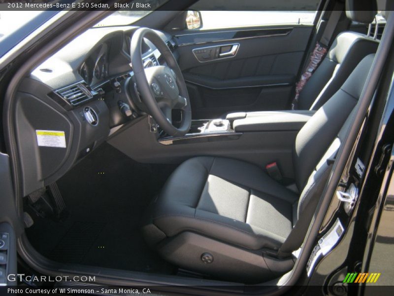 Black / Black 2012 Mercedes-Benz E 350 Sedan