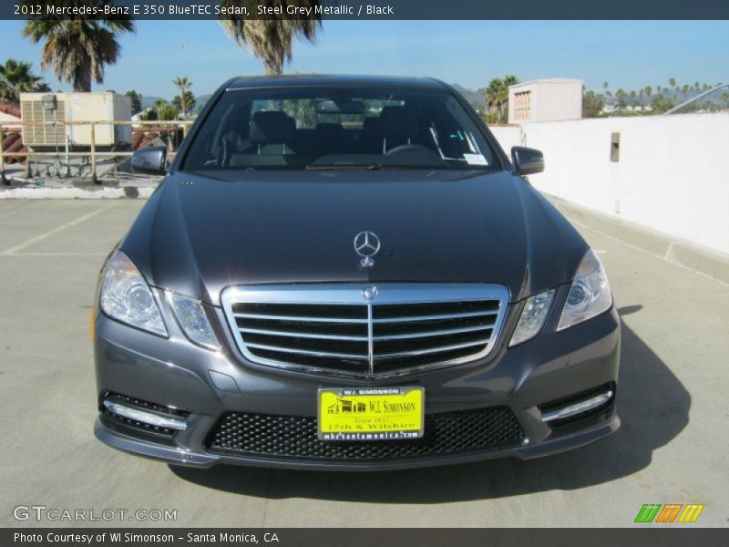 Steel Grey Metallic / Black 2012 Mercedes-Benz E 350 BlueTEC Sedan