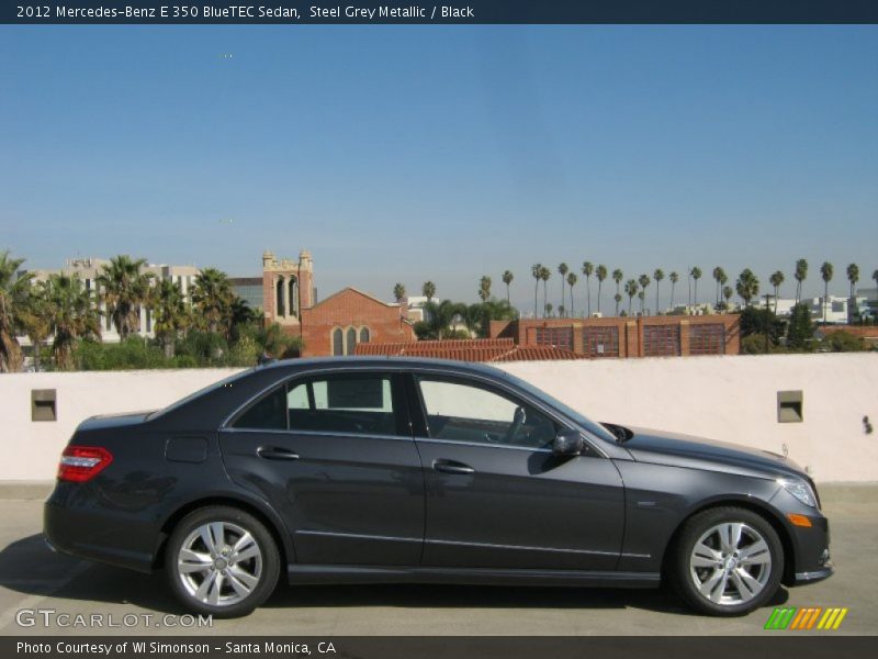 Steel Grey Metallic / Black 2012 Mercedes-Benz E 350 BlueTEC Sedan