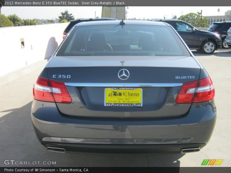 Steel Grey Metallic / Black 2012 Mercedes-Benz E 350 BlueTEC Sedan