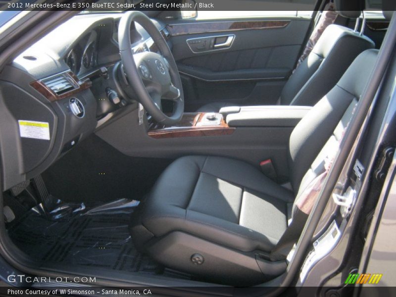 Steel Grey Metallic / Black 2012 Mercedes-Benz E 350 BlueTEC Sedan