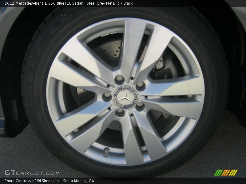 Steel Grey Metallic / Black 2012 Mercedes-Benz E 350 BlueTEC Sedan
