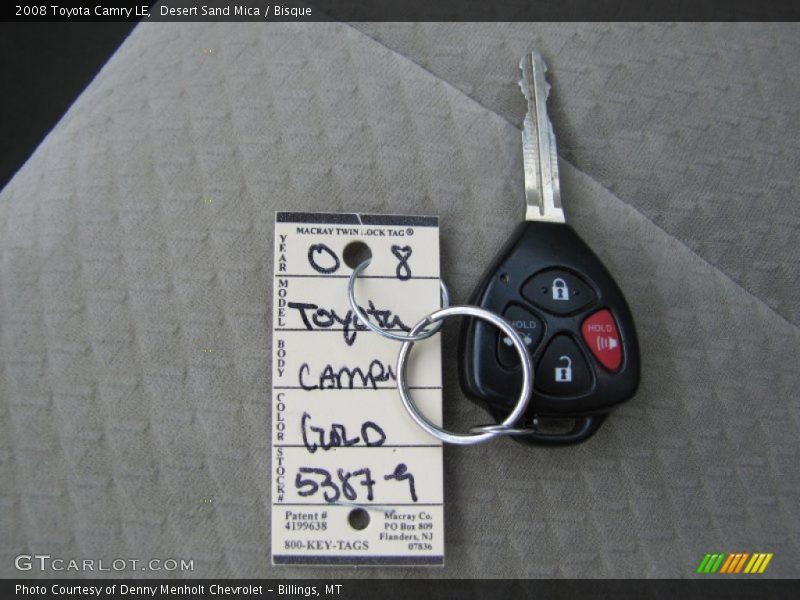 Desert Sand Mica / Bisque 2008 Toyota Camry LE