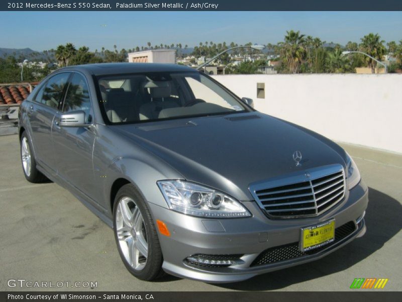 Paladium Silver Metallic / Ash/Grey 2012 Mercedes-Benz S 550 Sedan