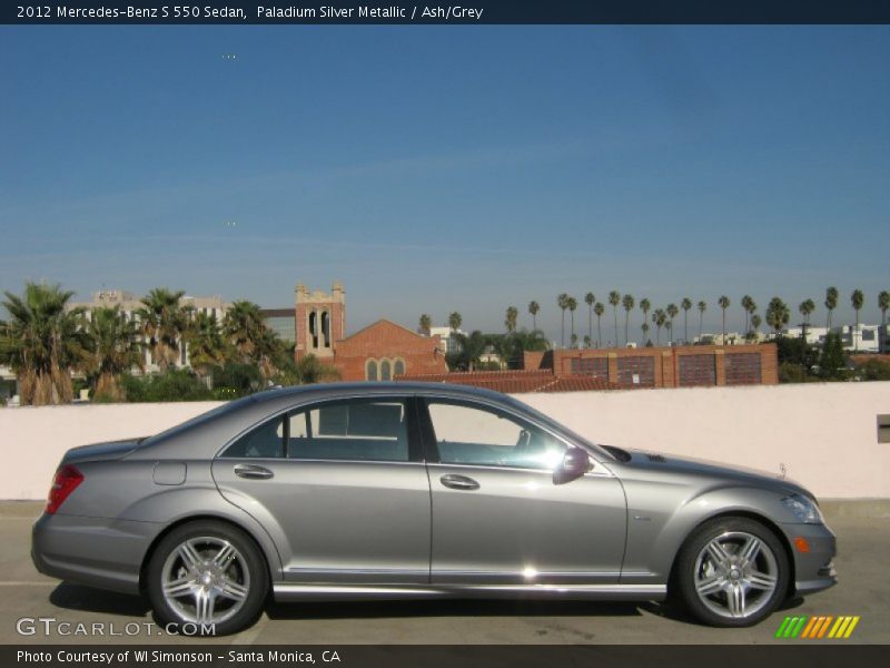 Paladium Silver Metallic / Ash/Grey 2012 Mercedes-Benz S 550 Sedan