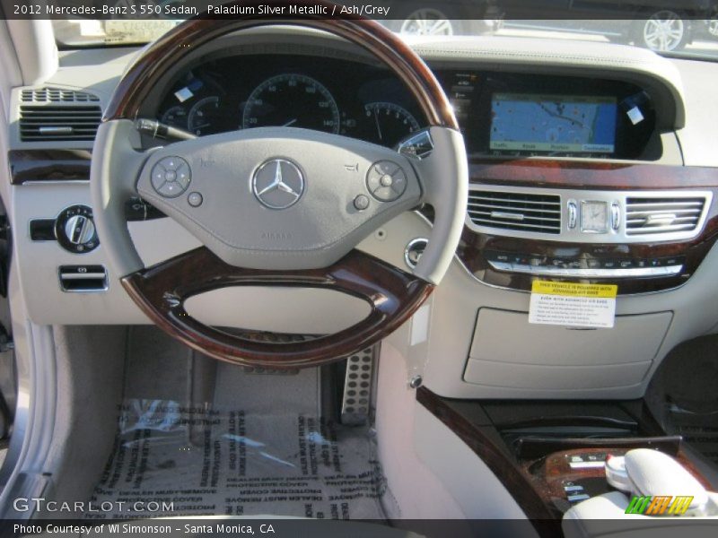 Paladium Silver Metallic / Ash/Grey 2012 Mercedes-Benz S 550 Sedan
