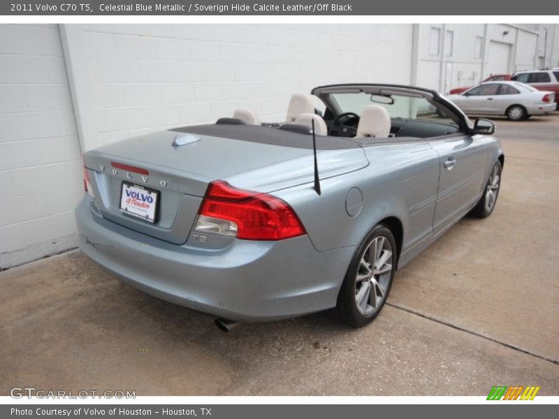Celestial Blue Metallic / Soverign Hide Calcite Leather/Off Black 2011 Volvo C70 T5