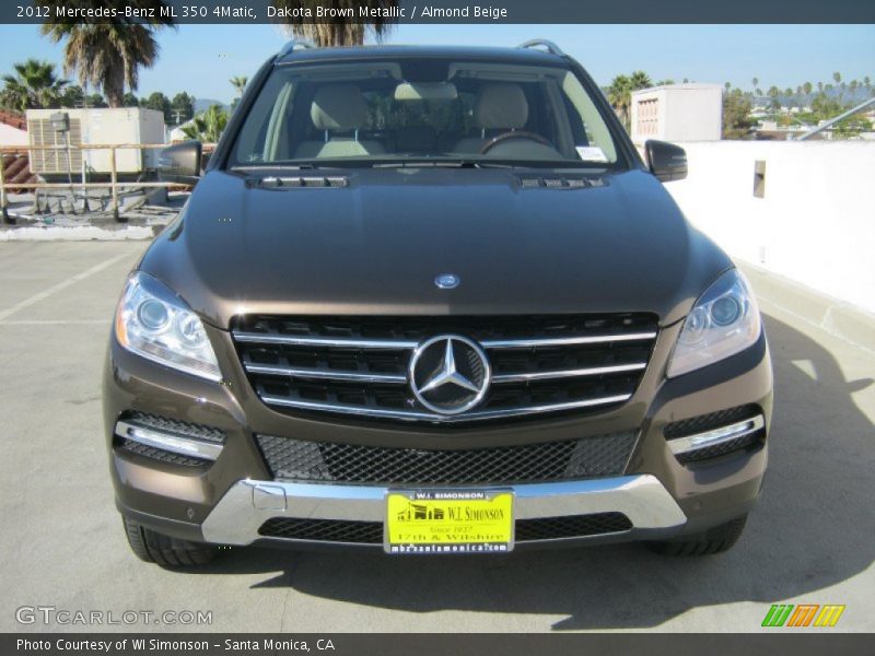 Dakota Brown Metallic / Almond Beige 2012 Mercedes-Benz ML 350 4Matic