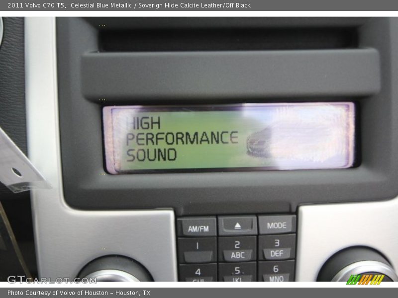 Celestial Blue Metallic / Soverign Hide Calcite Leather/Off Black 2011 Volvo C70 T5