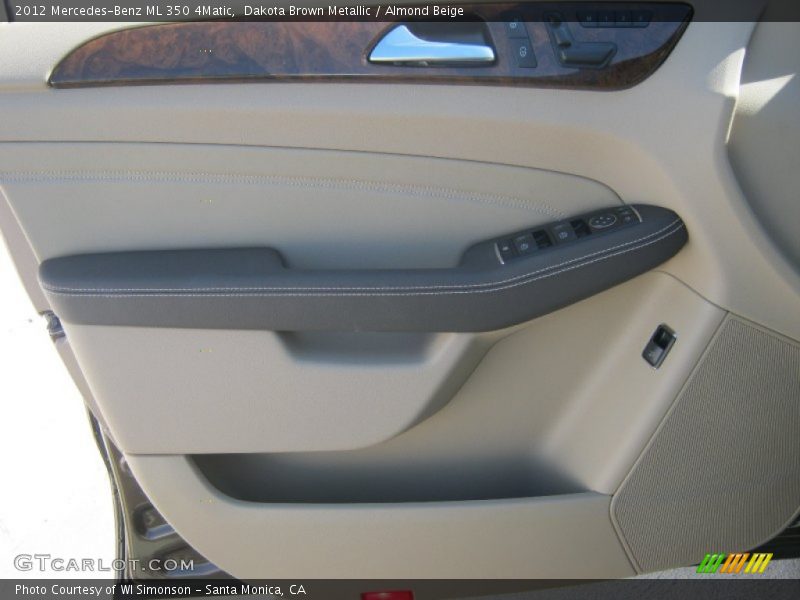 Dakota Brown Metallic / Almond Beige 2012 Mercedes-Benz ML 350 4Matic