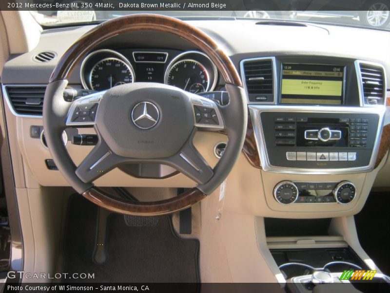 Dakota Brown Metallic / Almond Beige 2012 Mercedes-Benz ML 350 4Matic