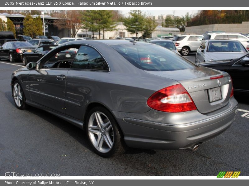 Palladium Silver Metallic / Tobacco Brown 2009 Mercedes-Benz CLK 350 Coupe