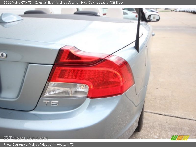 Celestial Blue Metallic / Soverign Hide Calcite Leather/Off Black 2011 Volvo C70 T5