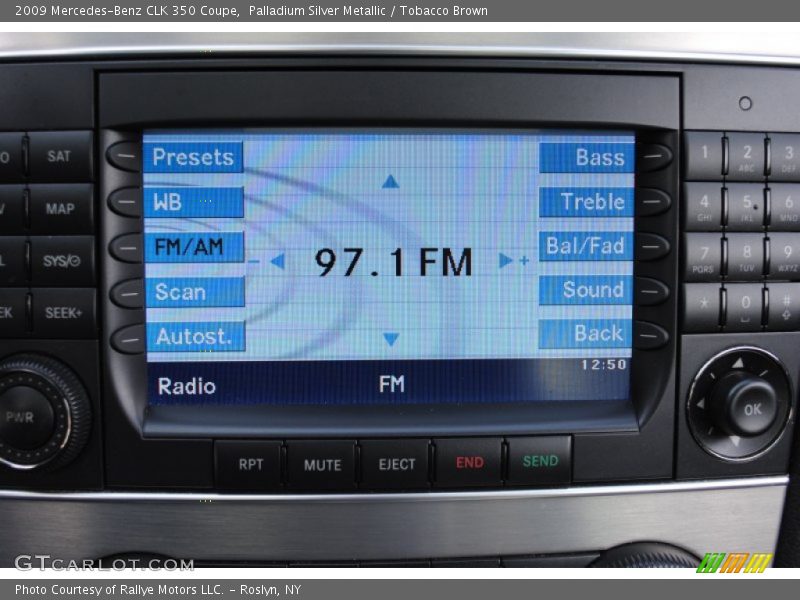 Palladium Silver Metallic / Tobacco Brown 2009 Mercedes-Benz CLK 350 Coupe