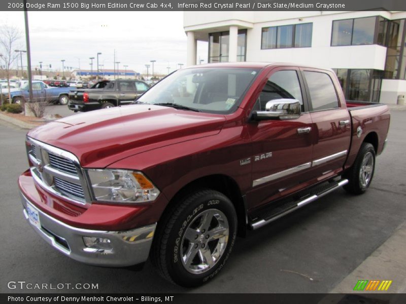 Inferno Red Crystal Pearl / Dark Slate/Medium Graystone 2009 Dodge Ram 1500 Big Horn Edition Crew Cab 4x4