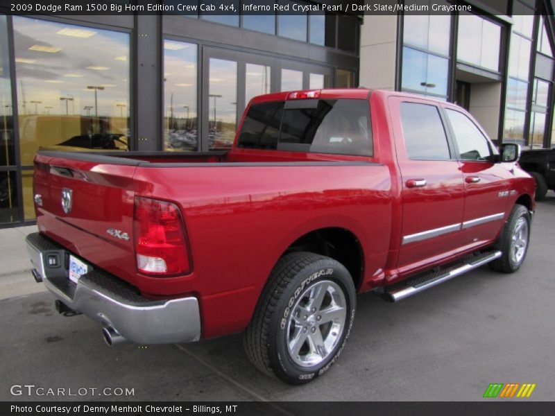 Inferno Red Crystal Pearl / Dark Slate/Medium Graystone 2009 Dodge Ram 1500 Big Horn Edition Crew Cab 4x4