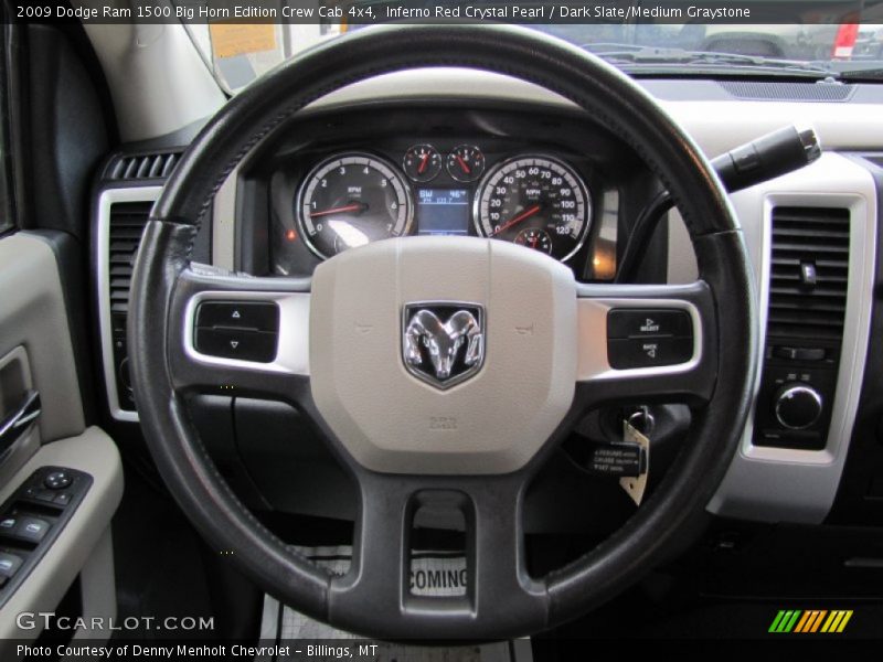  2009 Ram 1500 Big Horn Edition Crew Cab 4x4 Steering Wheel