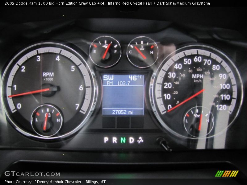  2009 Ram 1500 Big Horn Edition Crew Cab 4x4 Big Horn Edition Crew Cab 4x4 Gauges